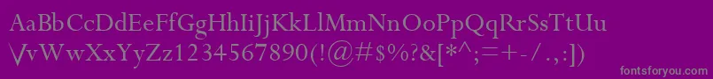 Riven.TheFontV3.0 Font – Gray Fonts on Purple Background