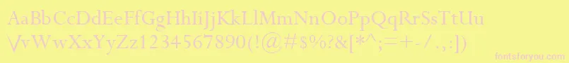 Riven.TheFontV3.0 Font – Pink Fonts on Yellow Background
