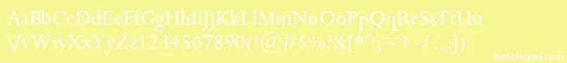 Riven.TheFontV3.0 Font – White Fonts on Yellow Background
