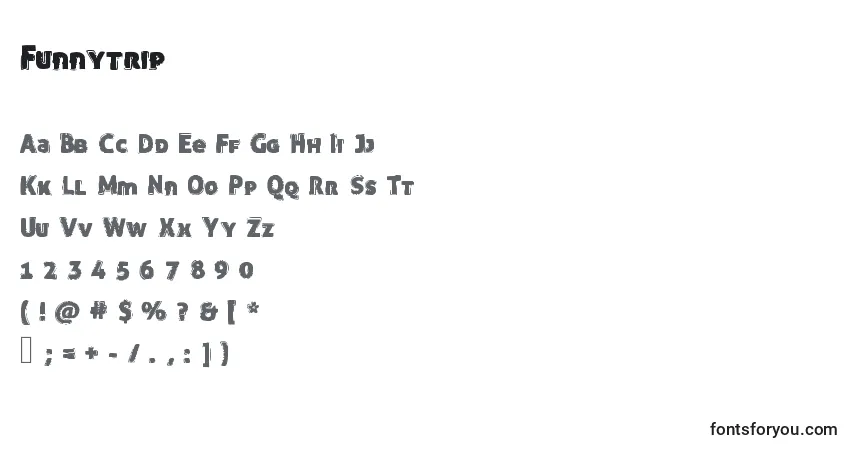 Fuente Funnytrip - alfabeto, números, caracteres especiales