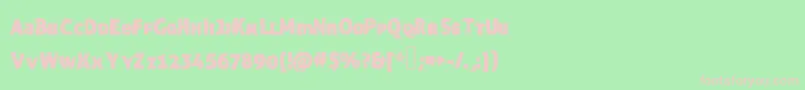 Funnytrip Font – Pink Fonts on Green Background