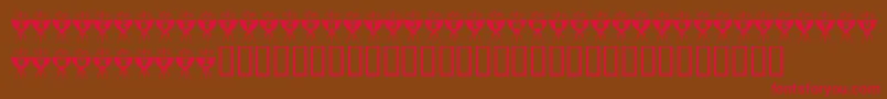 KrBbq Font – Red Fonts on Brown Background