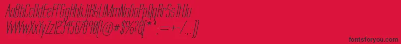 Labtseci Font – Black Fonts on Red Background