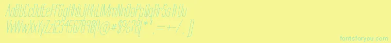 Więcej informacji o czcionce Labtseci Czcionka Labtseci – zielone czcionki na żółtym tle