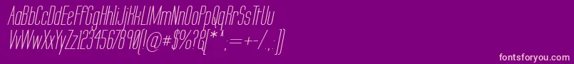 Labtseci Font – Pink Fonts on Purple Background