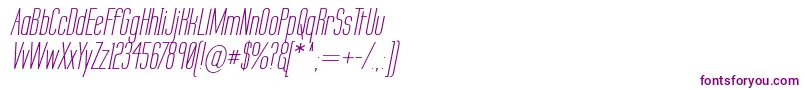 フォントLabtseci – 紫色のフォント