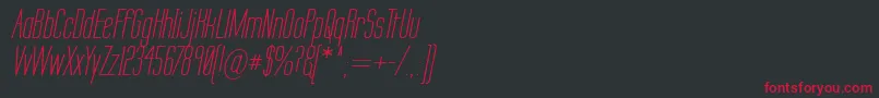 Labtseci Font – Red Fonts on Black Background
