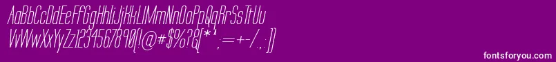 Fonte Labtseci – fontes brancas em um fundo violeta