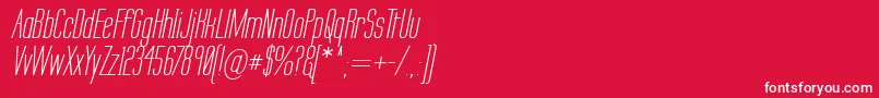 Labtseci Font – White Fonts on Red Background