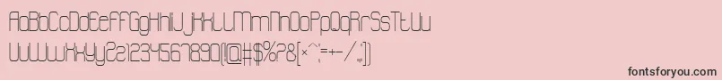 Fonte Atthewindowpro – fontes pretas em um fundo rosa