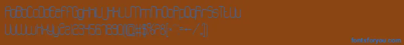 Fonte Atthewindowpro – fontes azuis em um fundo marrom