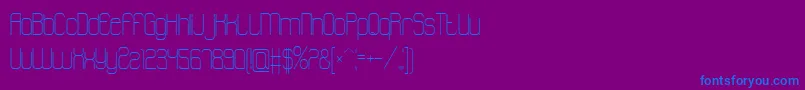 Atthewindowpro Font – Blue Fonts on Purple Background