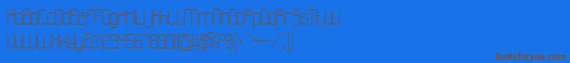 Шрифт Atthewindowpro – коричневые шрифты на синем фоне