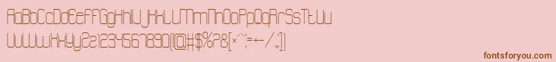 Шрифт Atthewindowpro – коричневые шрифты на розовом фоне
