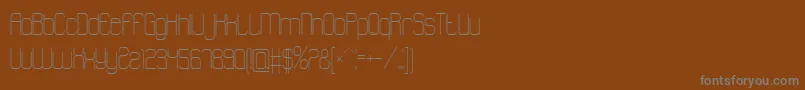 Fonte Atthewindowpro – fontes cinzas em um fundo marrom