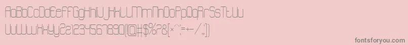 Atthewindowpro-Schriftart – Graue Schriften auf rosa Hintergrund