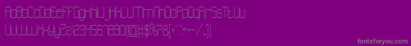Atthewindowpro-Schriftart – Graue Schriften auf violettem Hintergrund