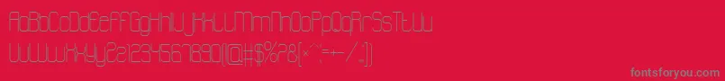Atthewindowpro-fontti – harmaat kirjasimet punaisella taustalla