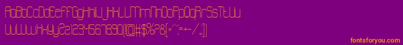 Шрифт Atthewindowpro – оранжевые шрифты на фиолетовом фоне