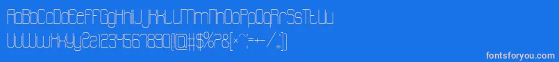 フォントAtthewindowpro – ピンクの文字、青い背景
