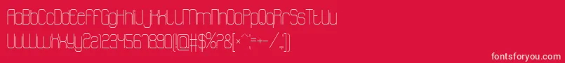 フォントAtthewindowpro – 赤い背景にピンクのフォント