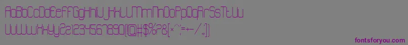 フォントAtthewindowpro – 紫色のフォント、灰色の背景