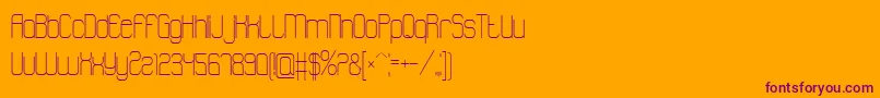 Atthewindowpro Font – Purple Fonts on Orange Background