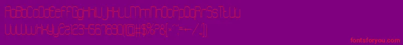 Atthewindowpro Font – Red Fonts on Purple Background