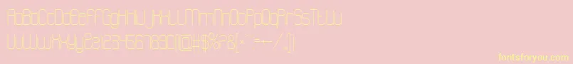 Atthewindowpro Font – Yellow Fonts on Pink Background