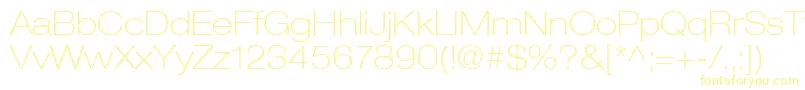 HelveticaLt33ThinExtended Font – Yellow Fonts