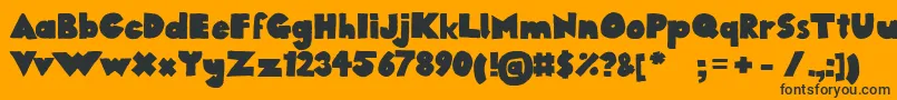 1284390245westfaliaSans Font – Black Fonts on Orange Background