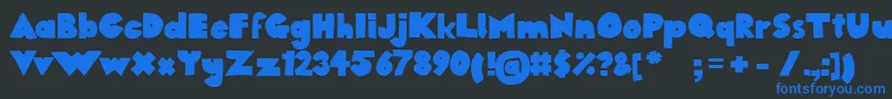 1284390245westfaliaSans Font – Blue Fonts on Black Background