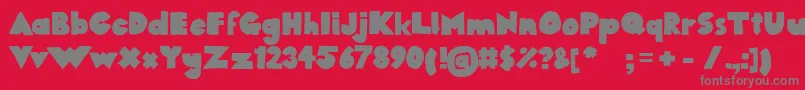 1284390245westfaliaSans Font – Gray Fonts on Red Background