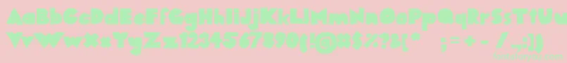 1284390245westfaliaSans Font – Green Fonts on Pink Background