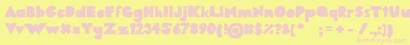 fuente 1284390245westfaliaSans – Fuentes Rosadas Sobre Fondo Amarillo