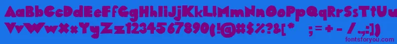 1284390245westfaliaSans Font – Purple Fonts on Blue Background