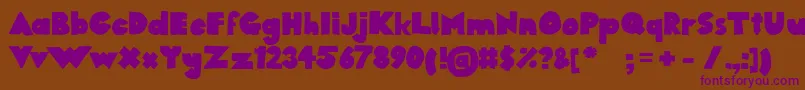 1284390245westfaliaSans Font – Purple Fonts on Brown Background