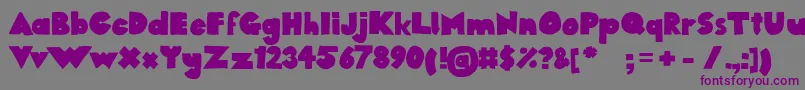 1284390245westfaliaSans Font – Purple Fonts on Gray Background