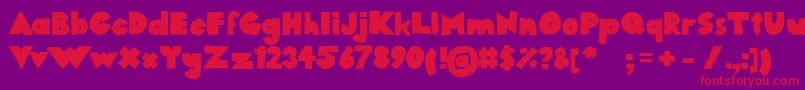 1284390245westfaliaSans Font – Red Fonts on Purple Background