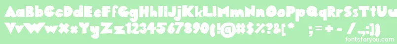 1284390245westfaliaSans Font – White Fonts on Green Background