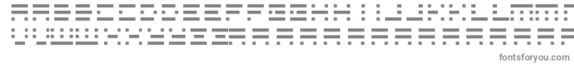 フォントAssys – 白い背景に灰色の文字
