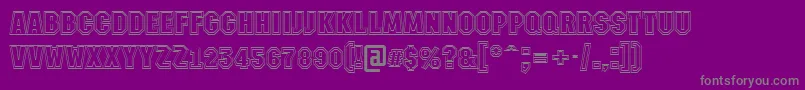 AMachinanova2otlBold Font – Gray Fonts on Purple Background