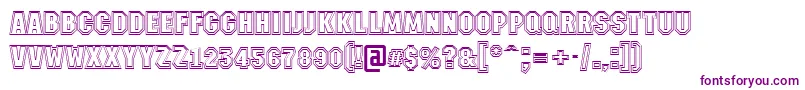Шрифт AMachinanova2otlBold – фиолетовые шрифты