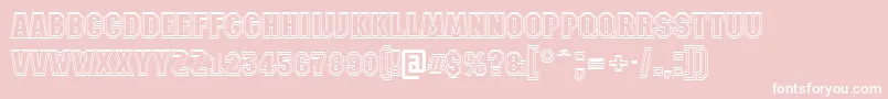 AMachinanova2otlBold Font – White Fonts on Pink Background