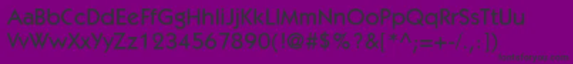 ItcKabelLtMedium-Schriftart – Schwarze Schriften auf violettem Hintergrund
