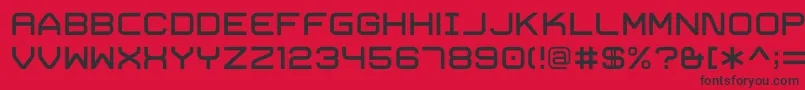 TrivialRegular Font – Black Fonts on Red Background