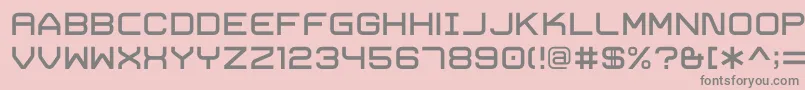 TrivialRegular Font – Gray Fonts on Pink Background
