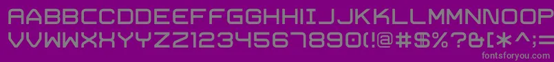 TrivialRegular Font – Gray Fonts on Purple Background