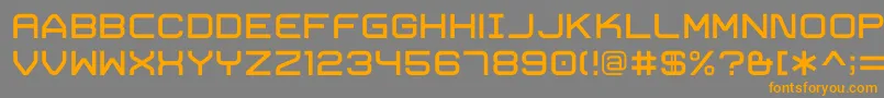 TrivialRegular Font – Orange Fonts on Gray Background