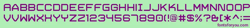 TrivialRegular Font – Purple Fonts on Green Background